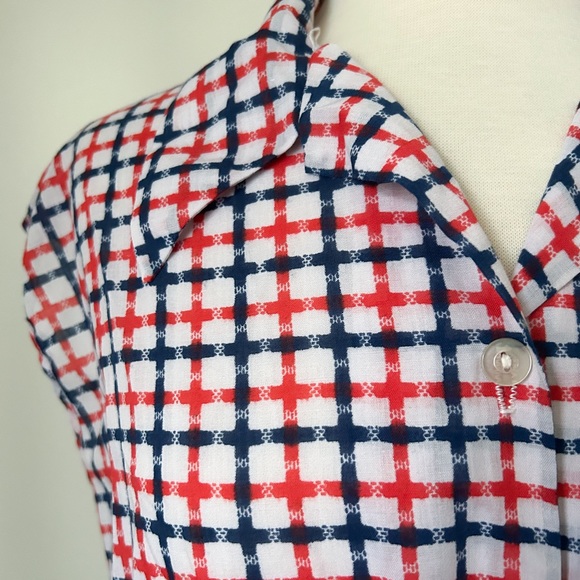 Vintage 70s Sleeveless Western Top • Size XL - Picture 2 of 4